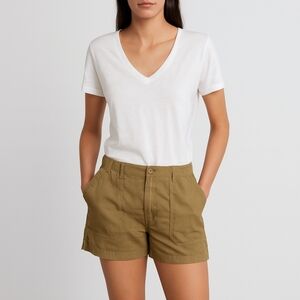 Social Standard by Sanctuary Fortune Tencel Shorts Khaki XXL New